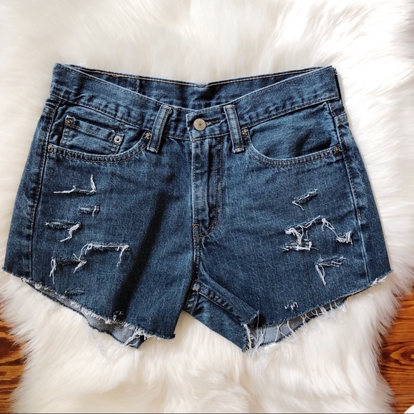 Levi's Pants - Levi's 514 Distressed & Destroyed Frayed Shorts Levi's Pants - Levi's 514 Distressed & Destroyed Frayed Shorts